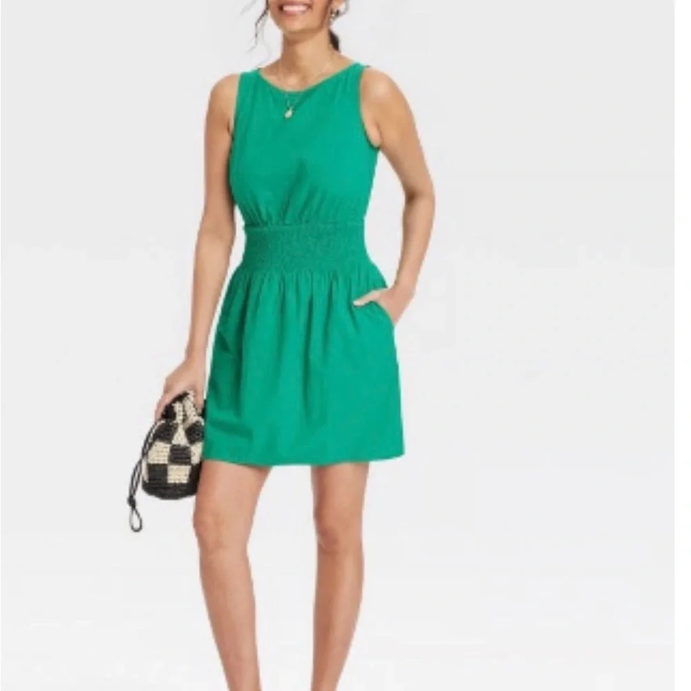 Universal Thread Emerald Backless Dress - Picture 2 of 2